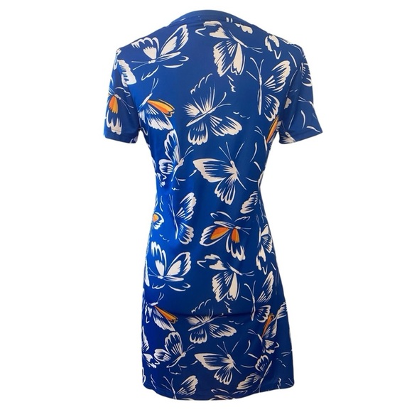 Adidas X Farm Rio Blue Butterfly Dress - Picture 3 of 7